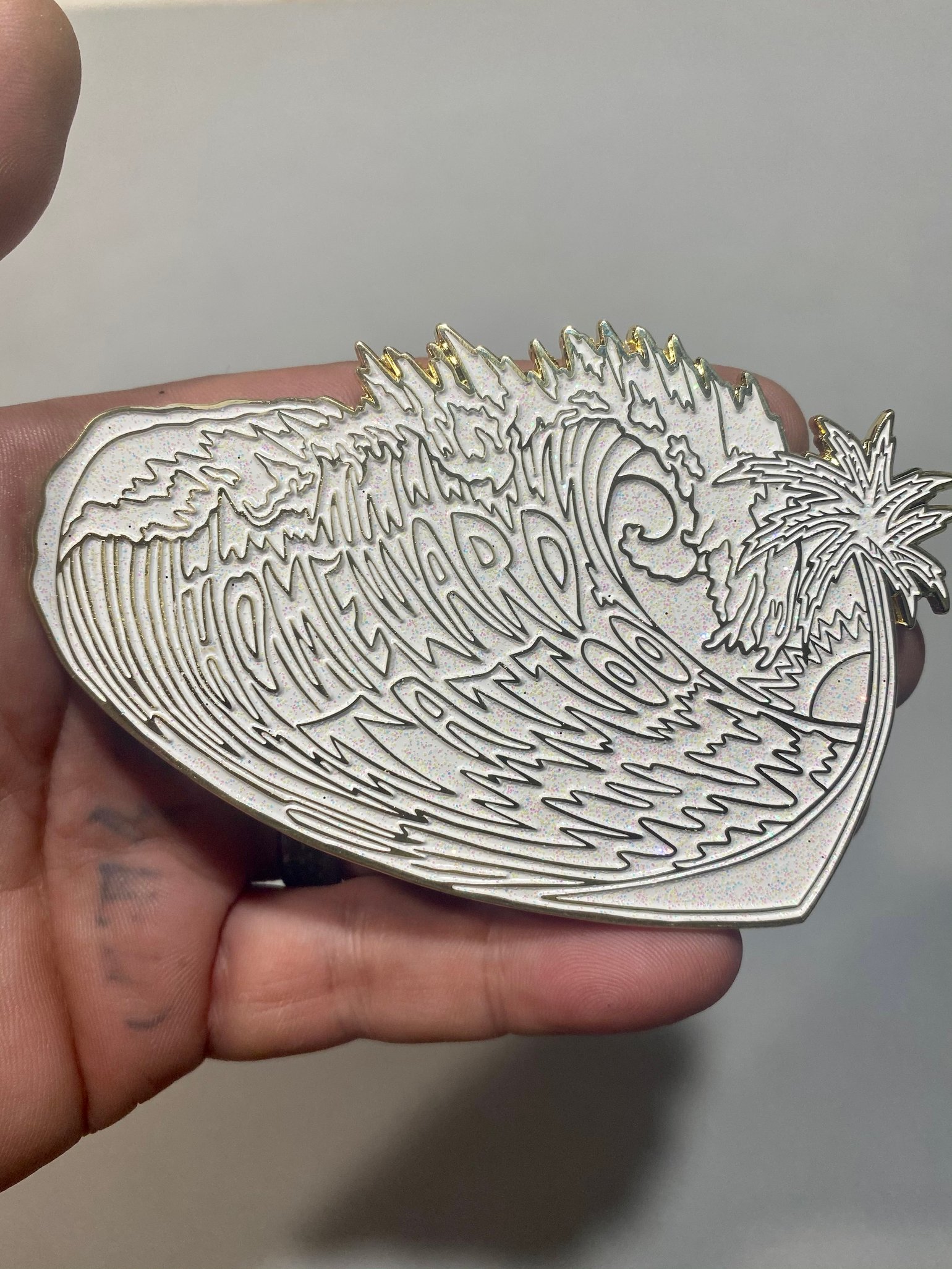 Image of LE20 Iced out Homeward Wave pin