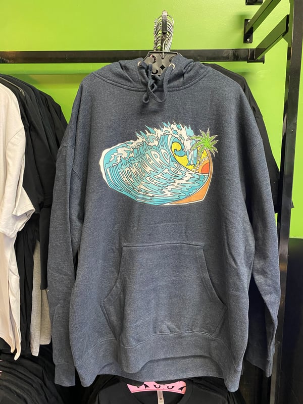Image of Homeward tattoo wave unisex pullover hoodie