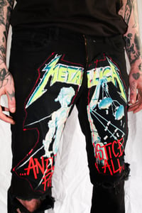 Image 3 of 'METALLICA' CRUST SKINNY JEANS