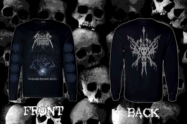 Image of NUCLEARHAMMER "Serpentine Hermetic Lucifer" short and long sleeve t-shirt