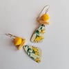 Yellow Flower Earring 1