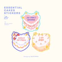 Essential Cakes Holo stickers