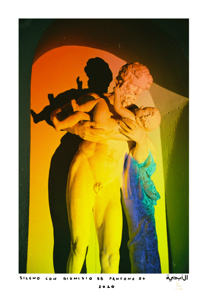 Image of Sileno con Dionisio bb Pantone 0+