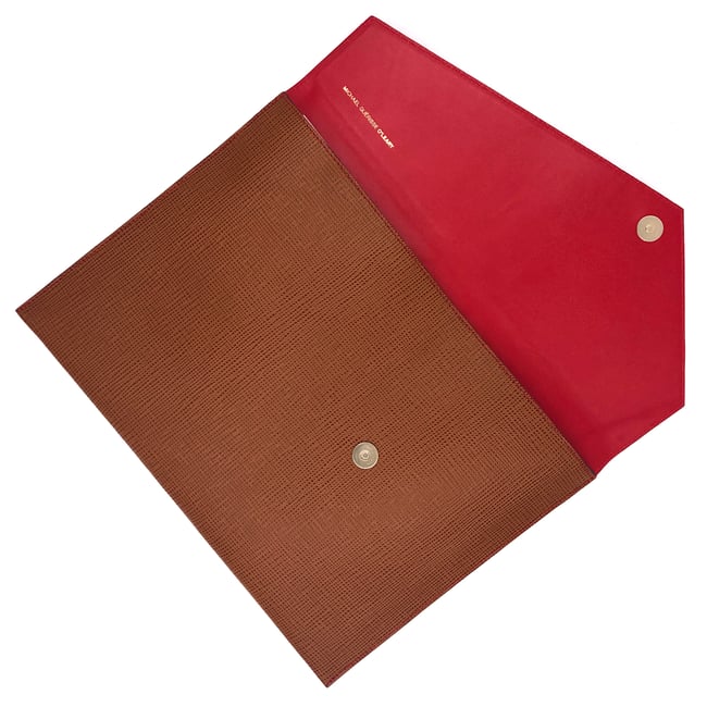 Camel structured & Red Document holder