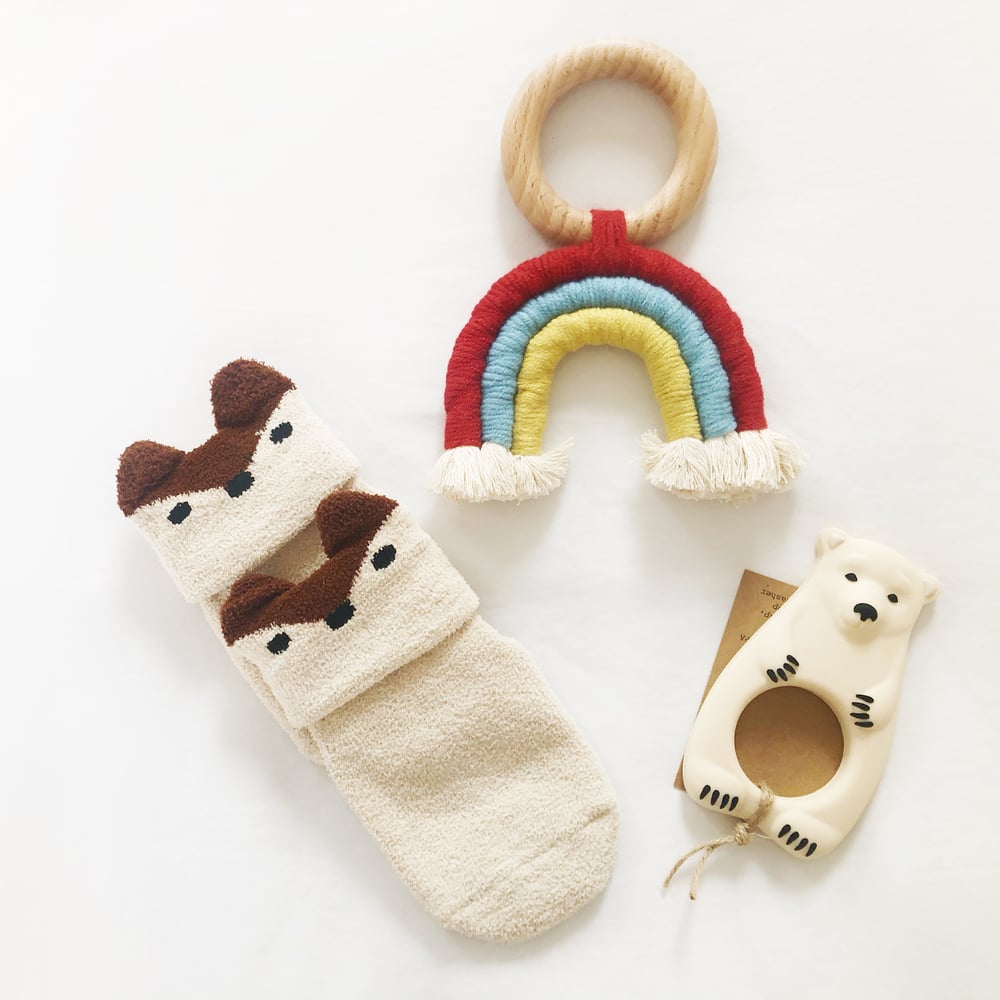 Image of Fleecy Fawn socks