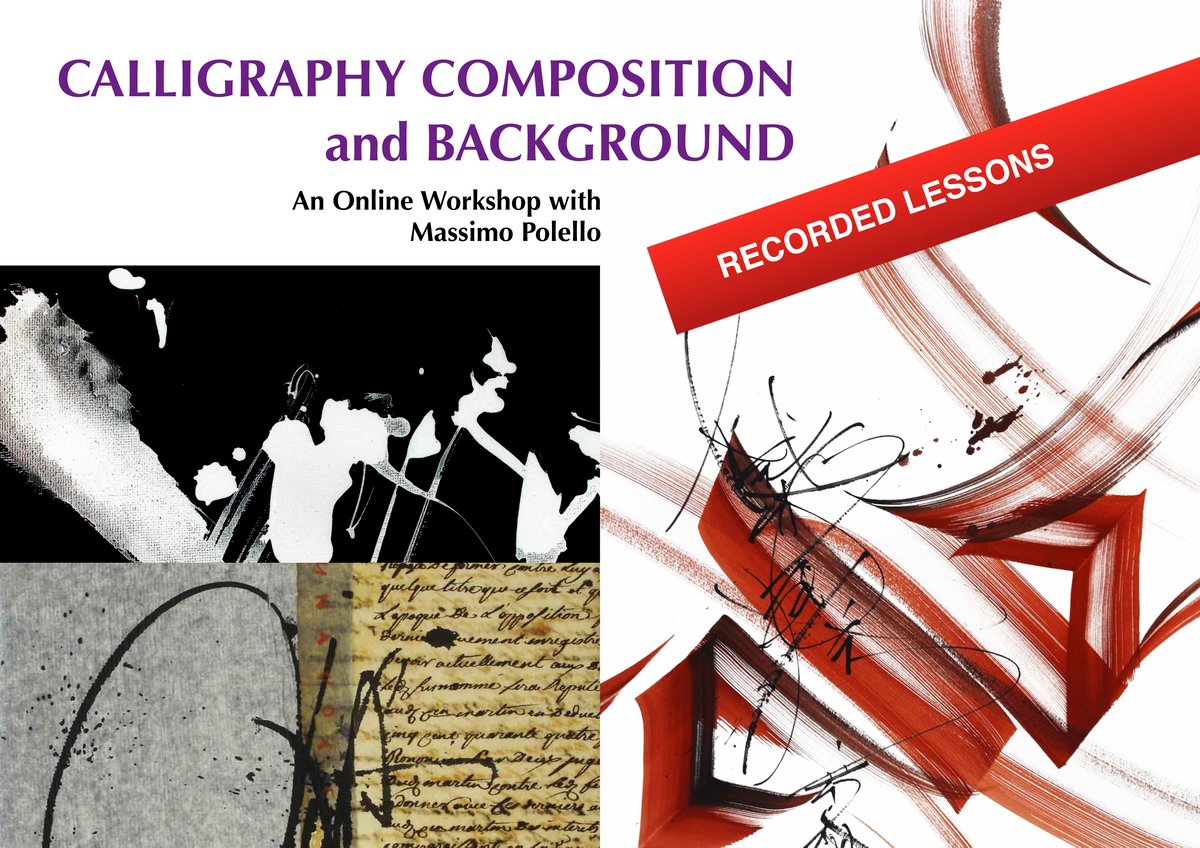 CALLIGRAPHY COMPOSITION and BACKGROUND > RECORDED LESSON