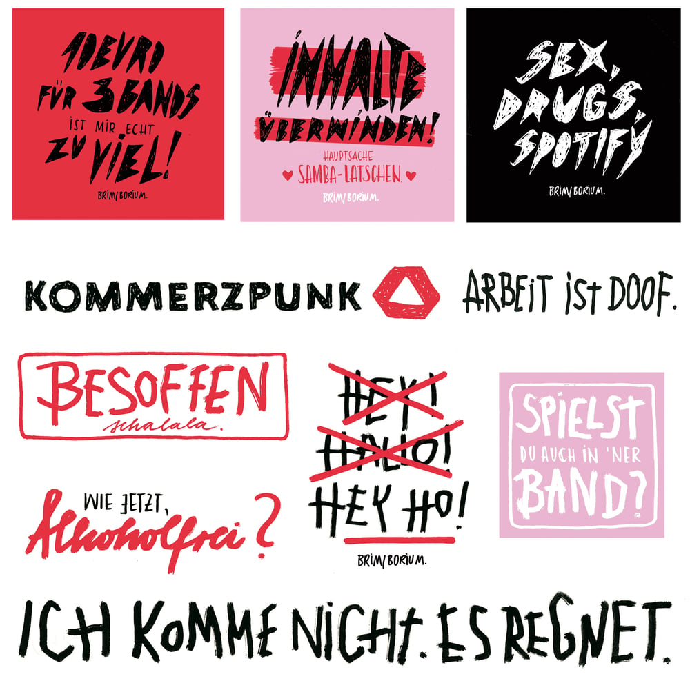 PUNKROCK-STICKER-PACK (10 MOTIFS)