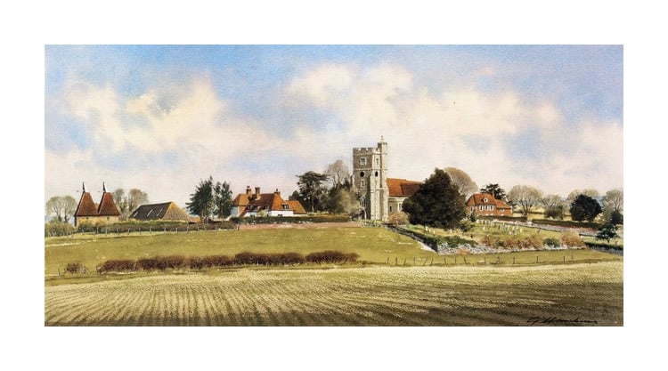 Image of Boughton Church and Farm