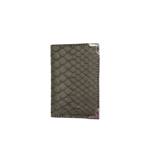 Kaki Python card holder
