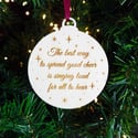 Personalised Woodcut Christmas Decoration - Gift Boxed