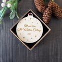 Personalised Woodcut Christmas Decoration - Gift Boxed
