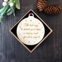 Personalised Woodcut Christmas Decoration - Gift Boxed