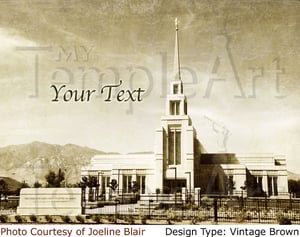 Image of Gila Valley Arizona LDS Mormon Temple Art 001 - Personalized LDS Temple Art
