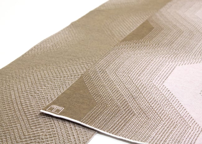 PRISMA camel - rose - beige scarf, by Thijs Verhaar