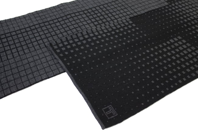 FRACTAL black - anthra scarf, by Thijs Verhaar