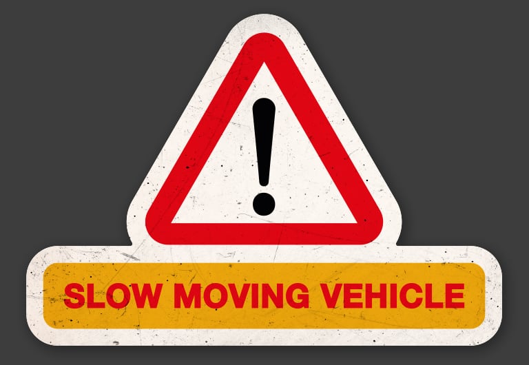 Image of Slow Moving Vehicle Magnet 