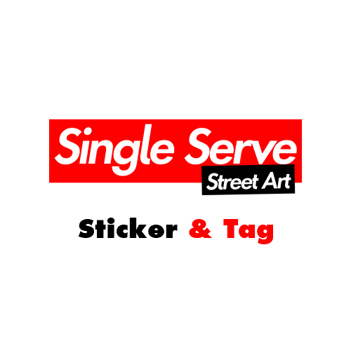 Image of Single Serve Street Art Kit - Sticker & Tag