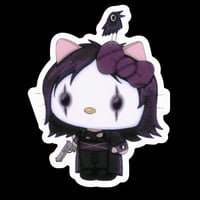 crow kitty sticker 