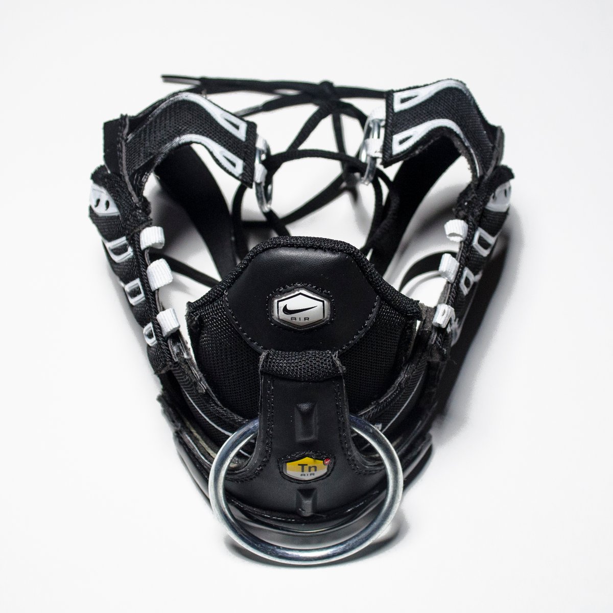 Image of RING MASK / SNEAKER MASK / BLACK - WHITE