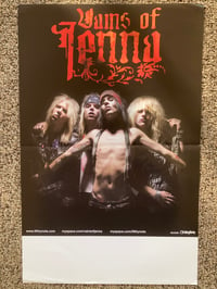 Image 4 of Vains of Jenna promo poster Bam Margera label Filthy Note 69 Eyes Crashdiet HIM