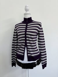 Image 1 of 00s Purple stripes jacket // M 