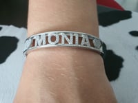 Bracciale con nome in argento 925 e zirconi 