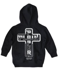 Image 2 of RAISED IN EAST VAN CROSS HOODY BLACK