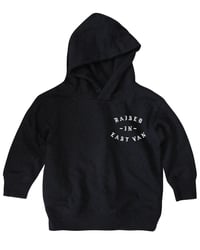 Image 1 of RAISED IN EAST VAN CROSS HOODY BLACK