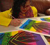 Image 2 of Serpientes Gemelos (Screenprint, 2020)