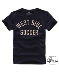 WEST SIDE SOCCER TEE BLACK (KIDSPORT COLLAB)