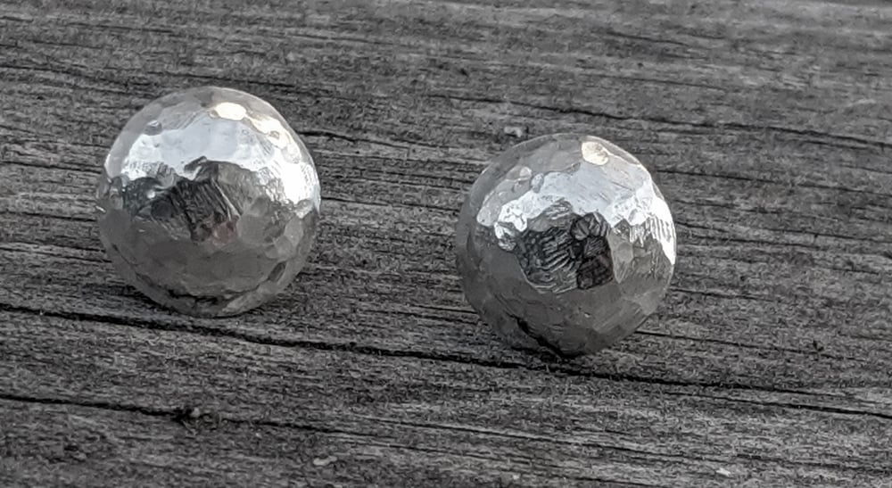 Image of Domed Moon Studs