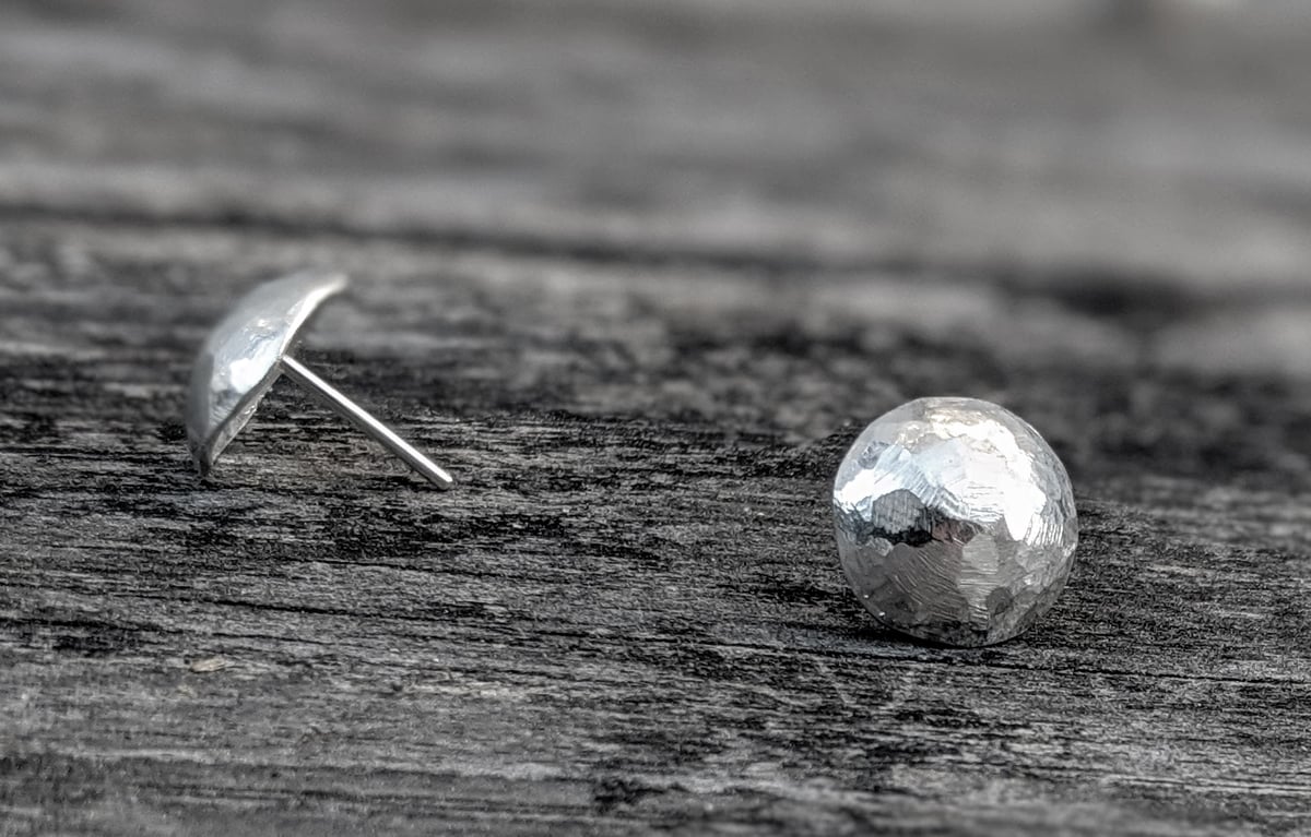 Image of Domed Moon Studs