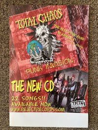 Image 3 of Total Chaos promotional posters Punk Invasion Reject Records Rob Chaos Exploited