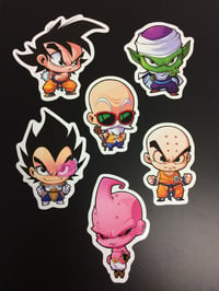 Image 2 of DBZ Chibi Sticker Set