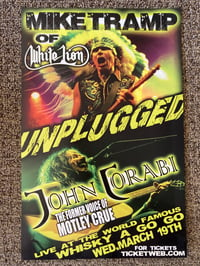 Image 1 of Mike Tramp John Corabi wall poster/flyer Whisky-A-Go-Go White Lion Motley Crue