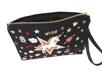Image 2 of Unicorn Wish Woven Wristlet Clutch Bag (2 colours)