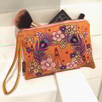 Image 2 of Namaste Woven Wristlet Clutch Bag