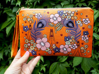 Image 3 of Namaste Woven Wristlet Clutch Bag