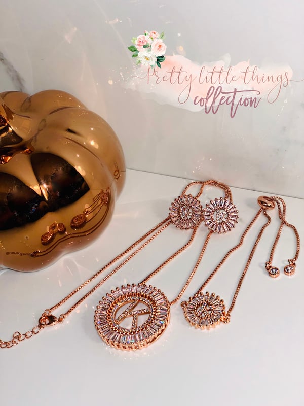 Image of Initial Jewelry Set