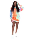 Berry Dye Multi Hoodies Dress