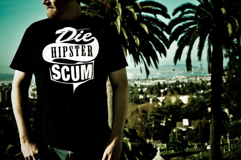 Image of DIE HIPSTER SCUM - Earthquake Weather t-shirt