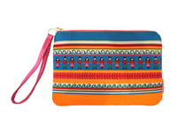 Image 1 of Worry Dolls Woven Wristlet Clutch Bag