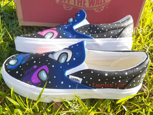 Custom Among Us Slip-On Vans 