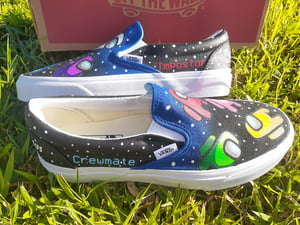 Custom Among Us Slip-On Vans 