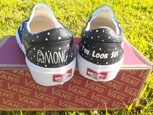 Custom Among Us Slip-On Vans 