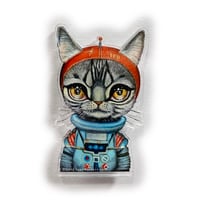 Image 1 of Spacecat (Acrylic Pin)