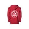 Wrongkind Stampe Hoodie (Red w/ White)