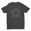 radial flower t-shirt
