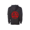 Wrongkind Stamp Hoodie (Black w/ Red)