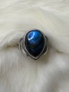 Blue Labradorite Star ring